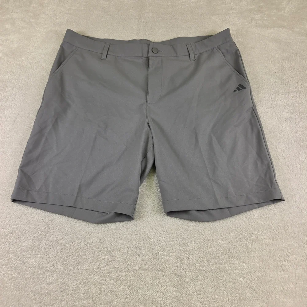Adidas Ultimate365 Golf Pants Mens 38 Grey Flat Front Performance Trousers